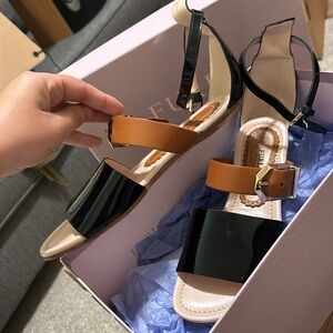 Furla Twist Flat Ankle Sandals